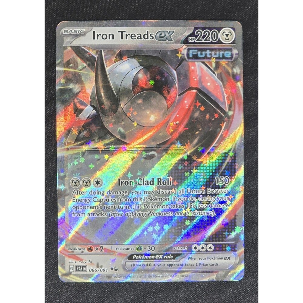 Pokemon SV: Paldean Fates Holo Iron Treads ex #066/091 Near Mint or Better